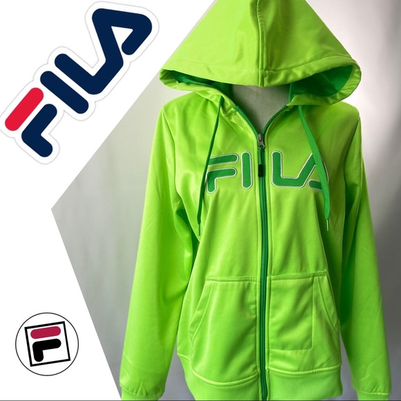 fila hoodie womens green
